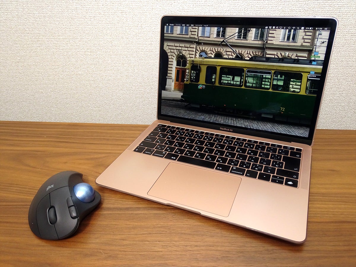 ロジクールの新トラックボールマウスをMacBook AirとiPad Airで使って 