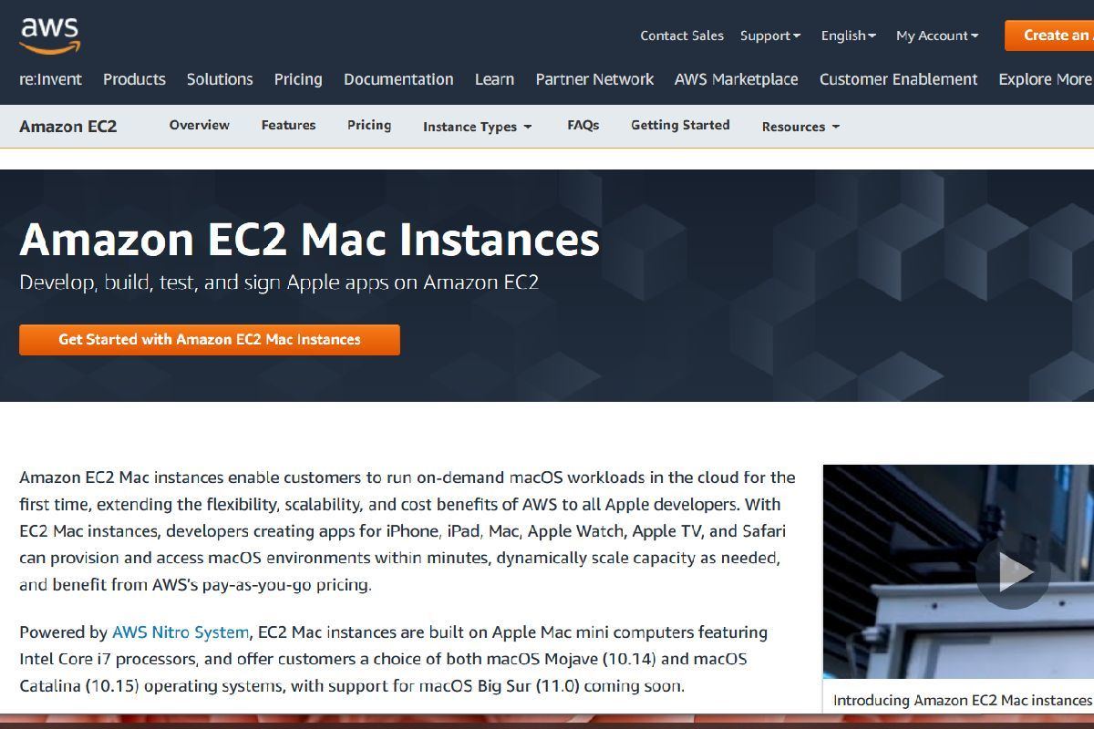 Aws Mac Miniベースのamazon Ec2向けmacインスタンス発表 Tech