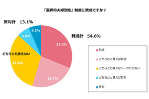 夫婦別姓問題、20～30代独身男女の意見は? 年齢別や性別でも調査