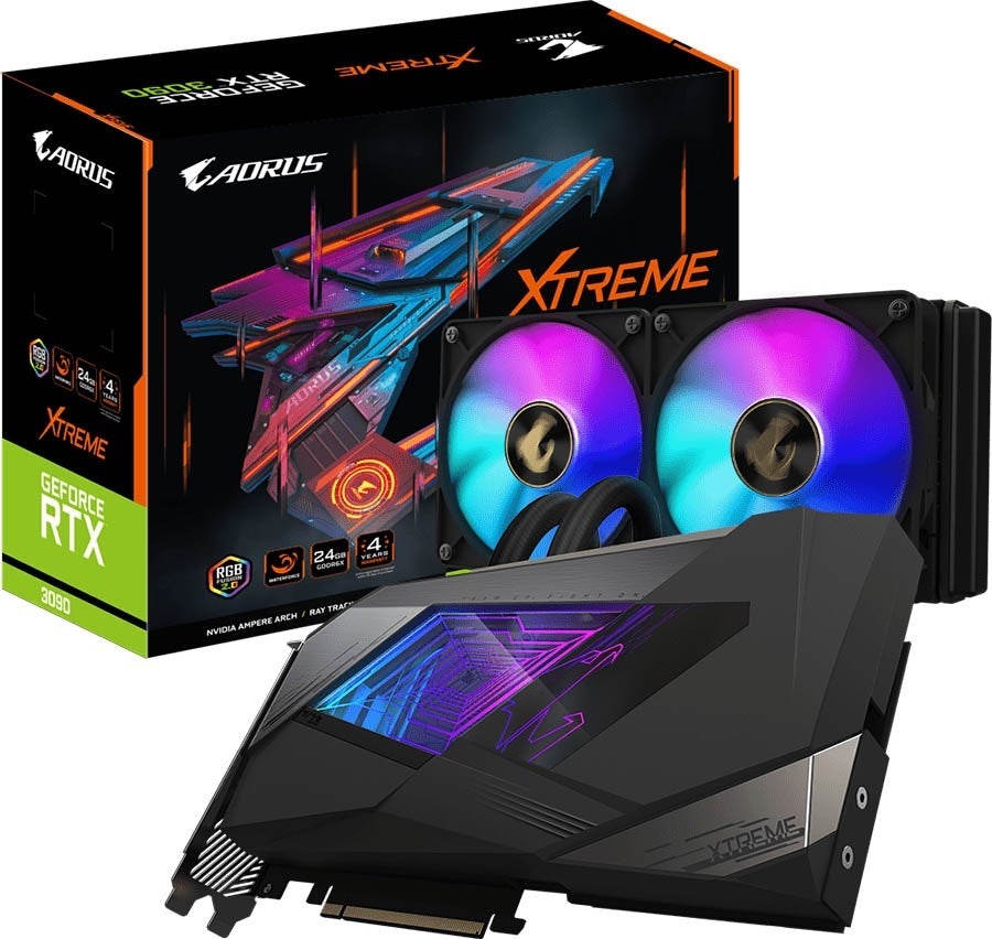 GIGABYTE、本格・簡易水冷仕様のGeForce RTX 3090 / 3080搭載カード 