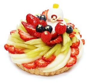 カフェコムサ、お正月限定「いちごと洋梨のケーキ」を発売 - 鏡餅などイメージ
