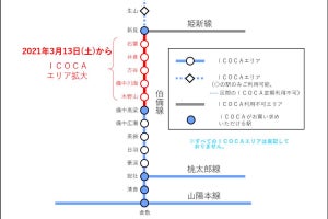 JR西日本、伯備線木野山～石蟹間各駅で3/13から「ICOCA」利用可能