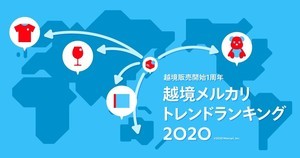 海外で売れた日本の中古品は? 「越境メルカリ トレンドランキング2020」を発表