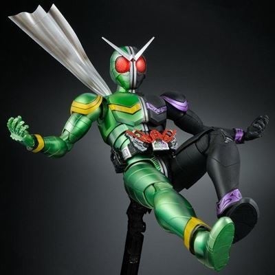 仮面ライダーw サイクロンジョーカーがプロの塗装を再現したバンダイ新ブランドプラモで立体化 マイナビニュース