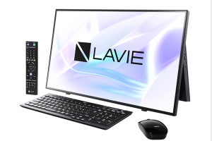 NEC、音声操作機能を強化したリビング向け一体型PC「LAVIE A」