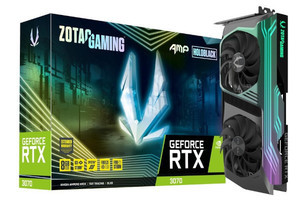 ZOTAC、ホログラフィーライティングで虹色に輝くGeForce RTX 3070搭載カード