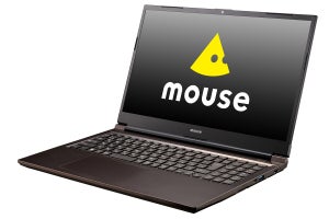 マウスコンピューター、GeForce MX350搭載で11.5時間駆動の15.6型ノート「mouse K5」