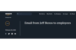 ジェフ・ベゾスがAmazonのCEOを退任へ - 後任はAWSのアンディ・ジャシー