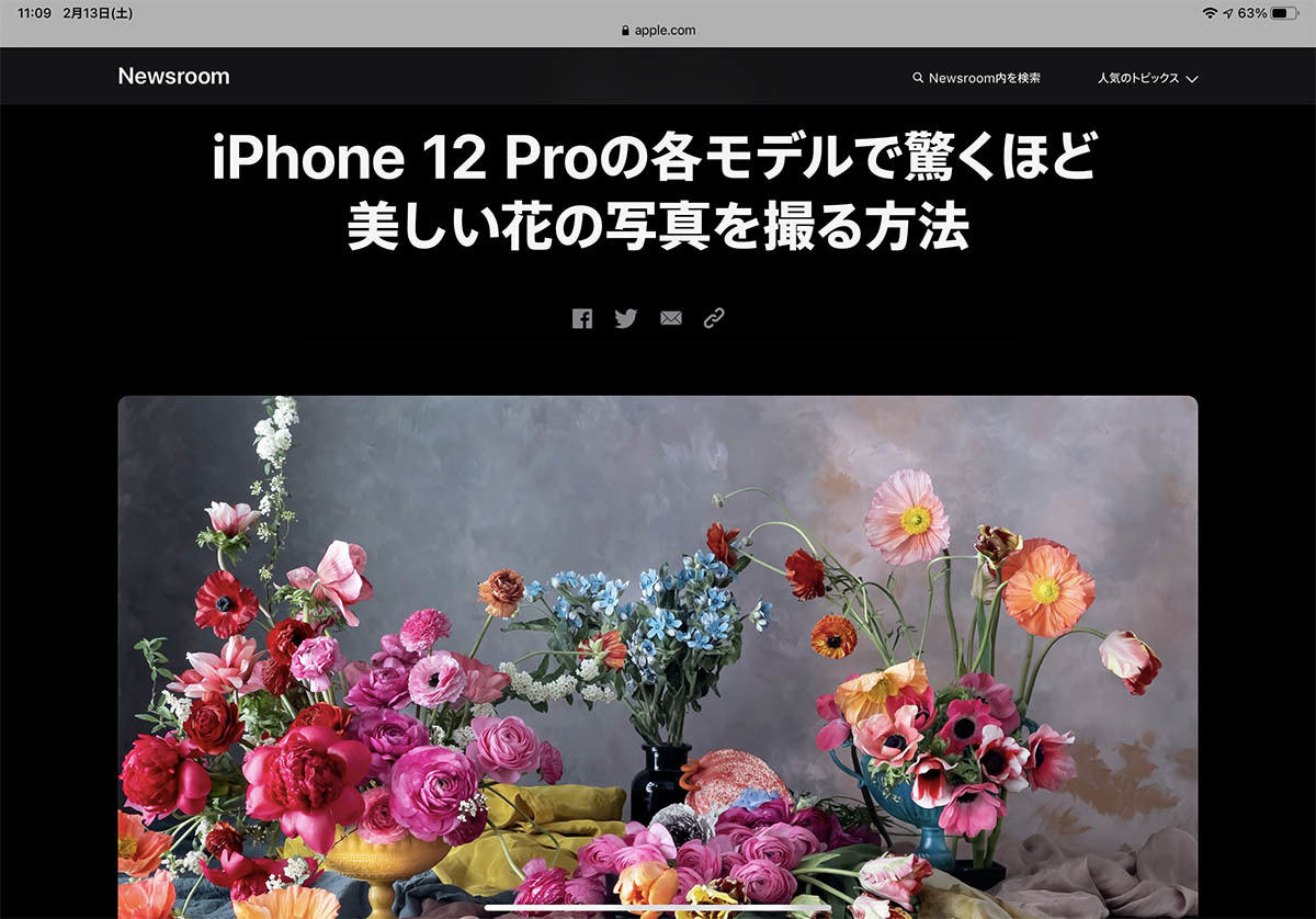 Iphone 12 Pro Pro Maxで花を美しく撮るテクニック アップルが紹介 マイナビニュース