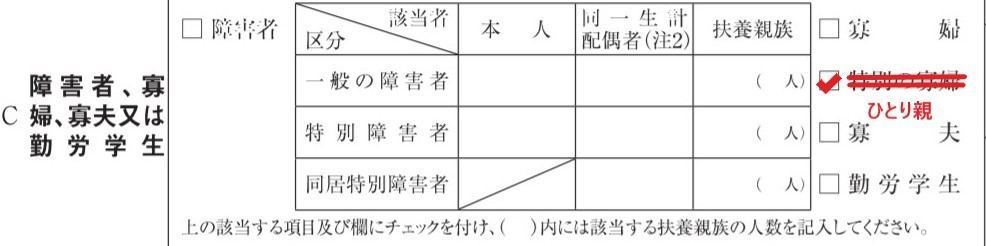 扶養控除等(異動)申告書の書き方