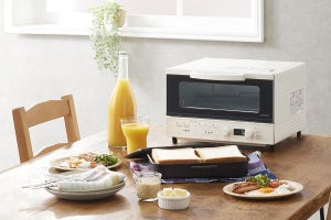 アイリスオーヤマ、ふわふわモチモチのトーストを焼ける新型オーブントースター