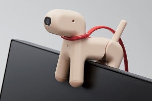 テレワークに癒やし、「犬」デザインの200万画素Webカメラ - エレコム
