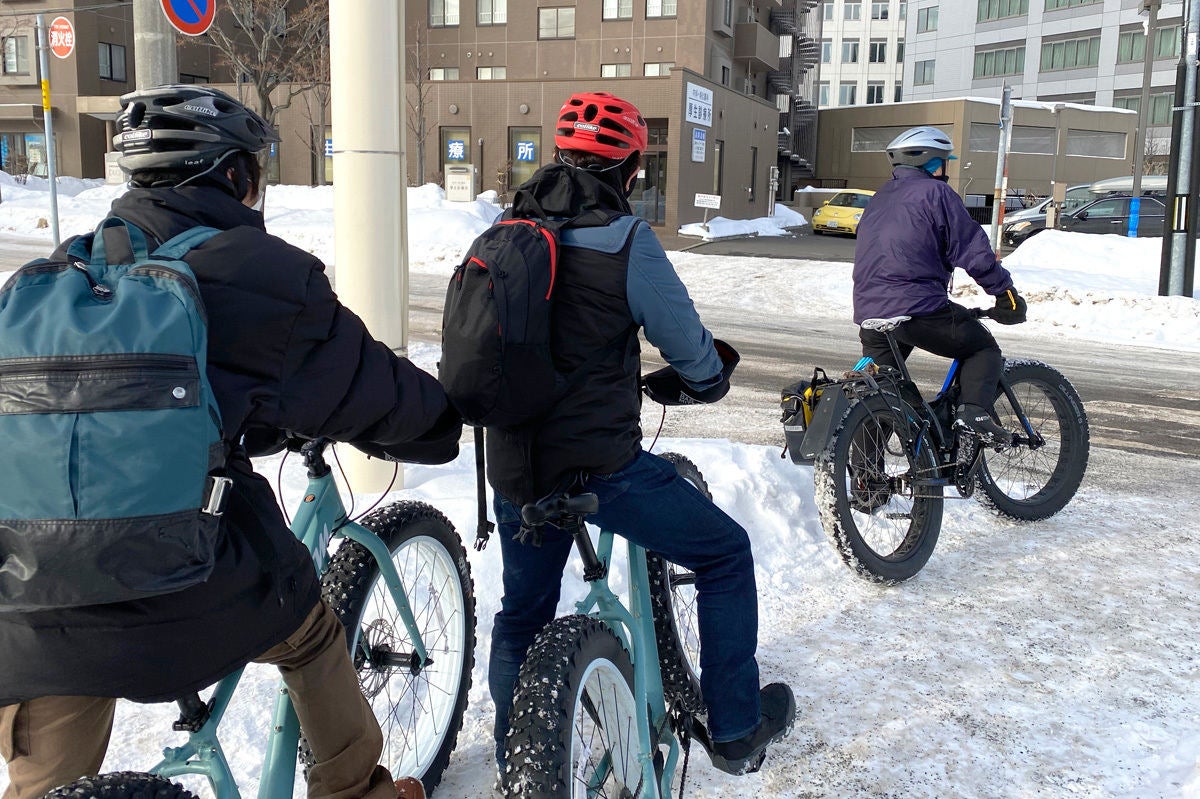 雪道を自転車で走る 冬の新たな移動手段 ファットバイク を体験 マイナビニュース