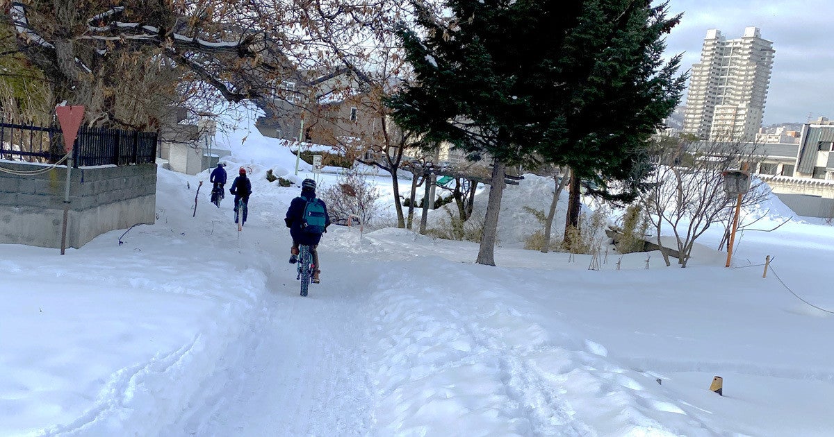 nhkニュースネット北海道 自転車 雪