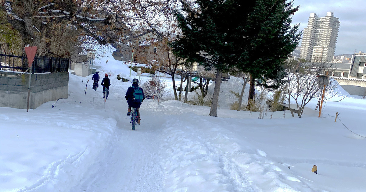 nhkニュースネット北海道 自転車 雪