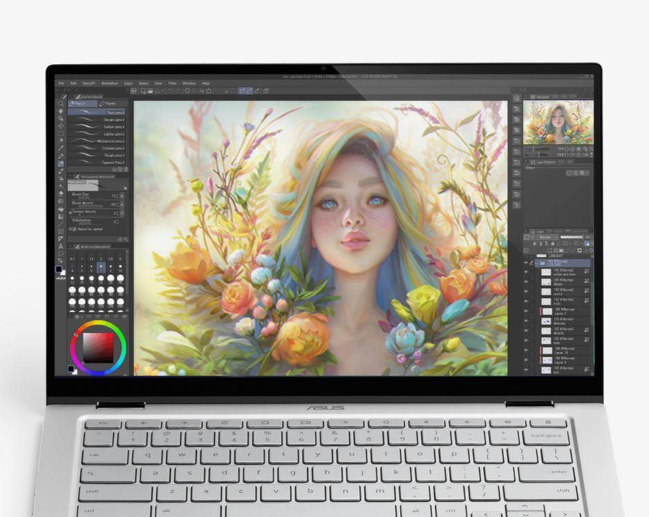 ChromebookとOne by Wacomを組み合わせて使うと、最大6カ月にわたって、CLIP STUDIO PAINTを無料で使える