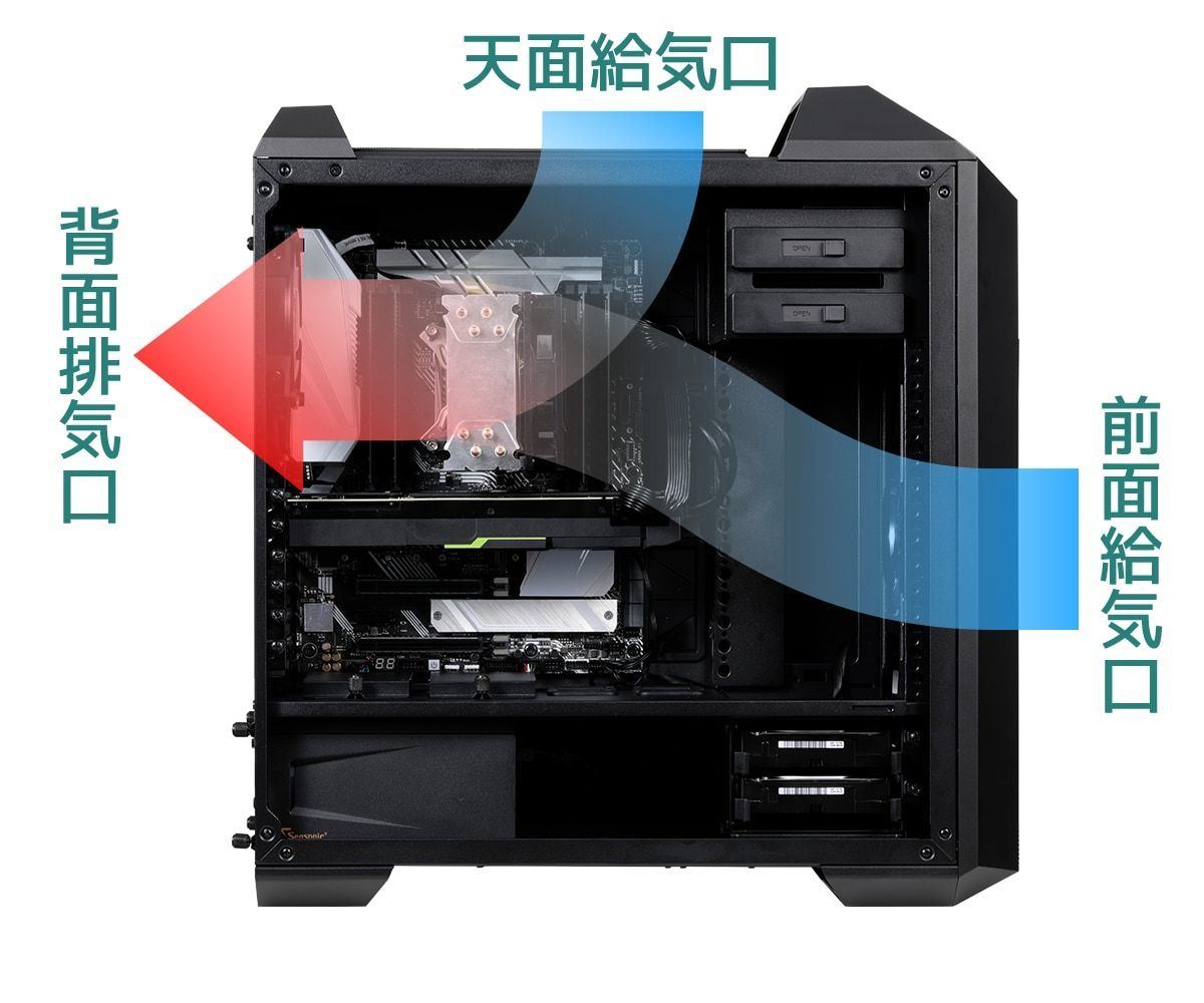 iiyama PC、拡張性の高いミドルタワーケース採用のデスクトップPC