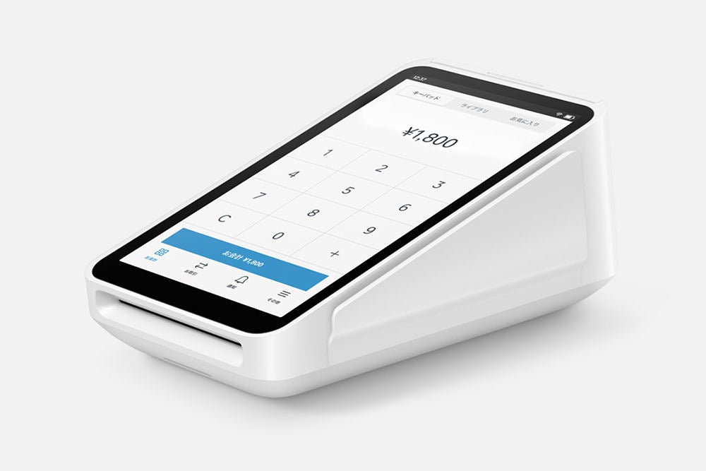 Square、持ち運べてレシート印字もできる決済端末「Square Terminal