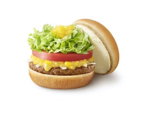 モスバーガー、「クリームチーズベジ」発売 - 野菜たっぷり＆コーンのソース