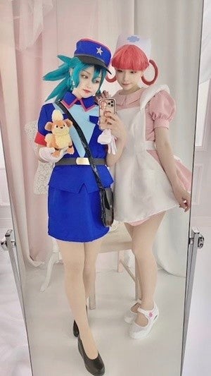 2 5次元モデルあまつまりな ポケモン ジョーイさんのコスプレ披露 マイナビニュース