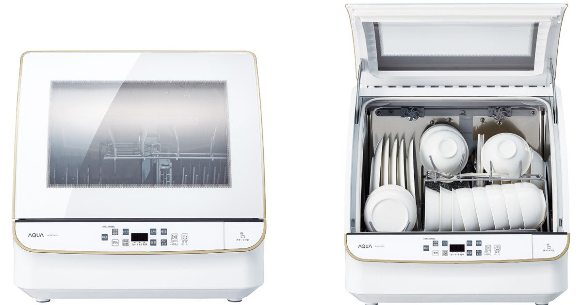 アクア ADW-GM3 食器洗い機（送風乾燥機能付き） ADWGM3 - 食器洗い機
