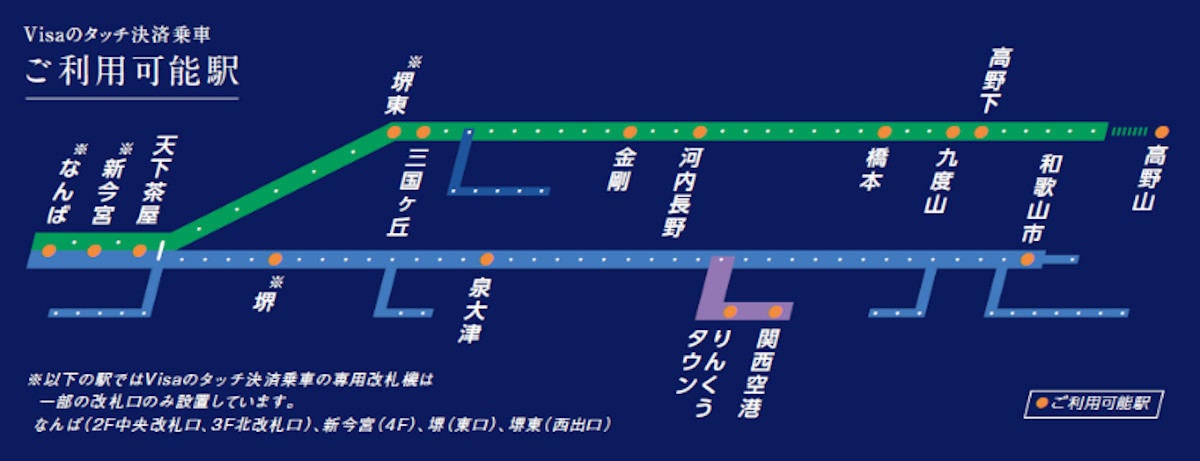 Visaのタッチ決済 南海電鉄16駅の改札機で実証実験を開始 マイナビニュース