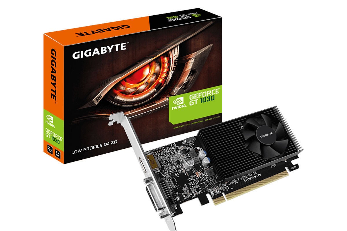 GIGABYTE、GeForce GT 1030搭載のロープロファイルカード - 4K/60p対応