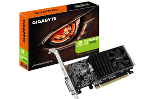 GIGABYTE、GeForce GT 1030搭載のロープロファイルカード - 4K/60p対応