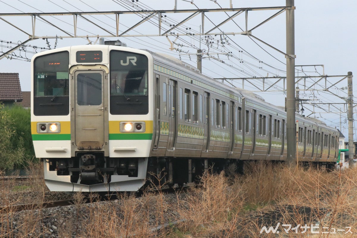 Jr東日本 両毛線に矢絣柄ラインの211系 見つかる可能性 3 マイナビニュース