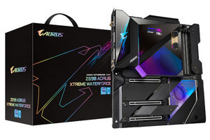 GIGABYTE、25万円の本格水冷E-ATXマザー「Z590 AORUS XTREME WATERFORCE」