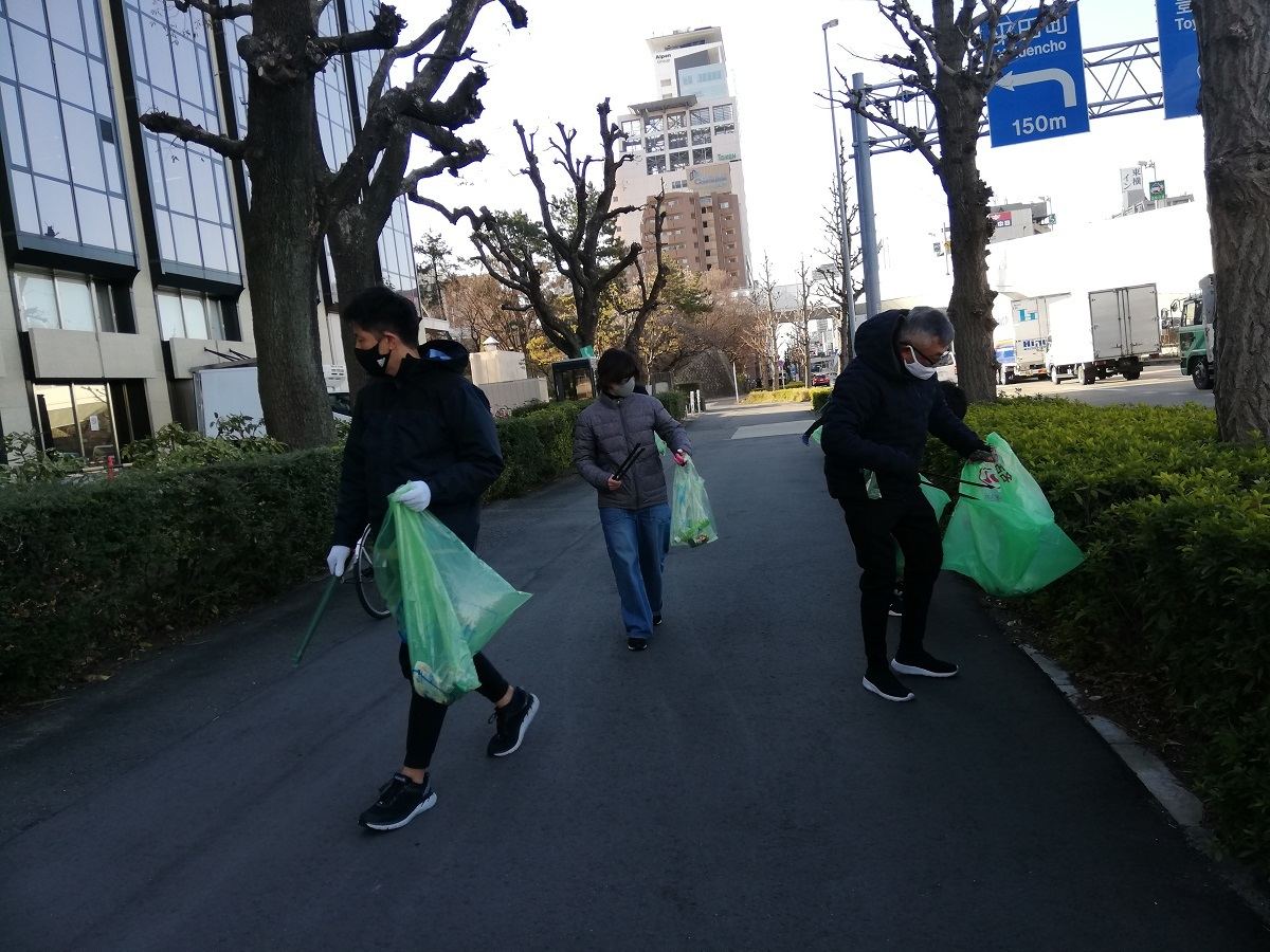 アルペン「アースデイアクション2021」、本社出勤社員全員による清掃活動