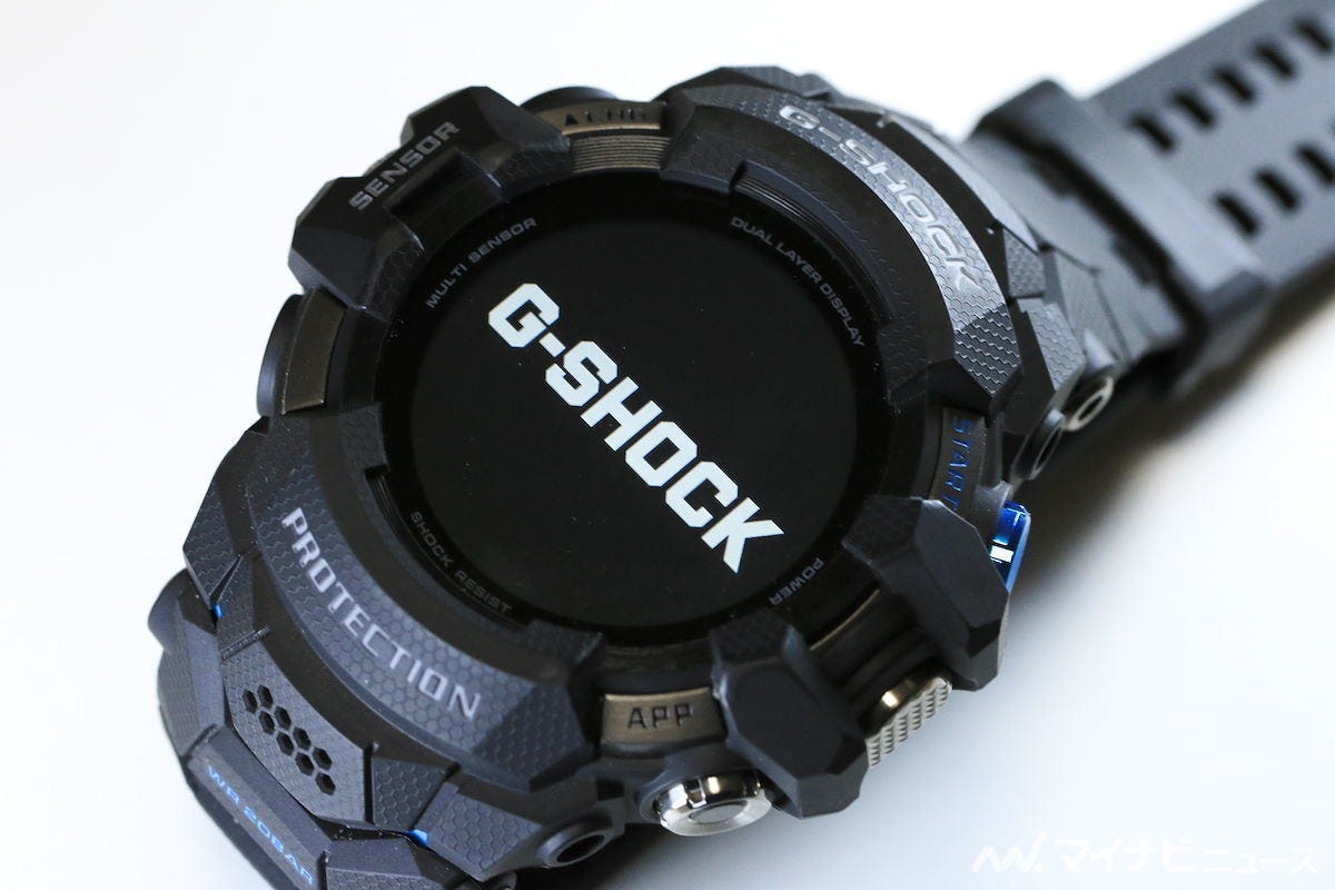 G Shock新作を写真で G Shock初のスマートウオッチ Gsw H1000 がスポーツマインドを刺激する マイナビニュース