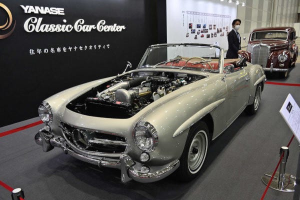 珠玉のメルセデス・ベンツ3台をヤナセで拝見! 1958年式「190SL