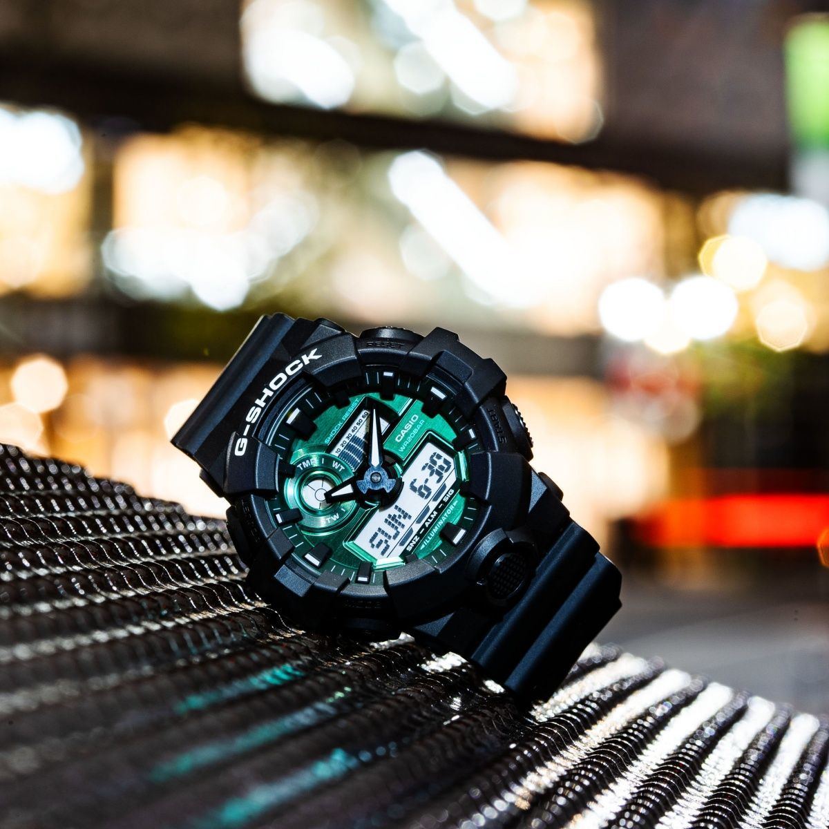 g shock green and black