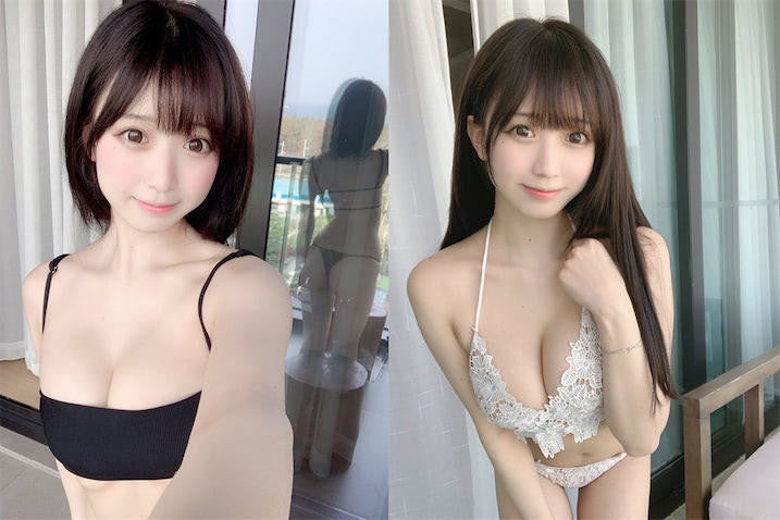 どっちが好み 中国美少女コスプレイヤー Yami 黒と白の水着ショットを公開 マイナビニュース