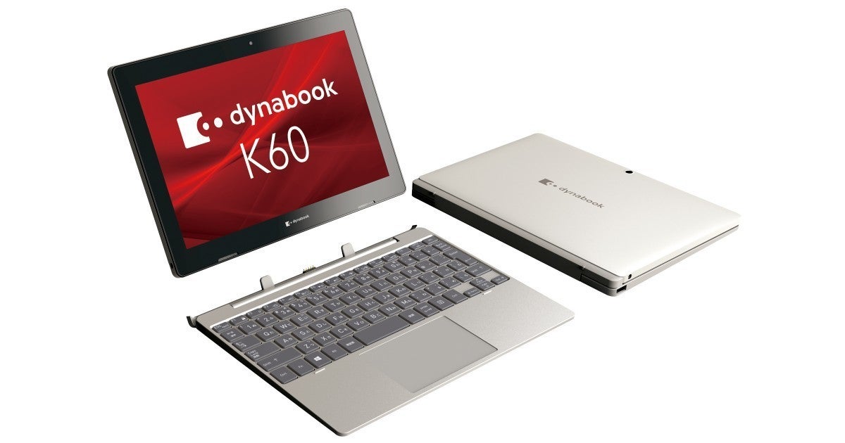 Dynabook、デタッチャブル式の10.1型モバイル2in1「dynabook K60・K50