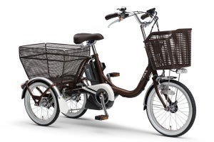ヤマハ、アシスト性能を強化した積載性重視の三輪電動アシスト自転車