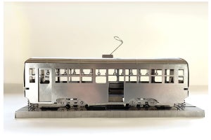 「西武園ゆうえんち 路面電車メタルクラフトモデル」細部にこだわり