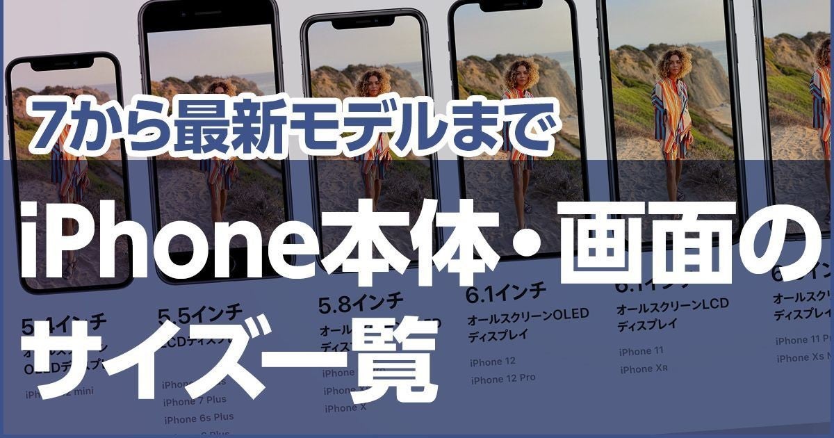 Size Comparison Of Successive Iphones Size Weight Screen Size In A List Japan Top News
