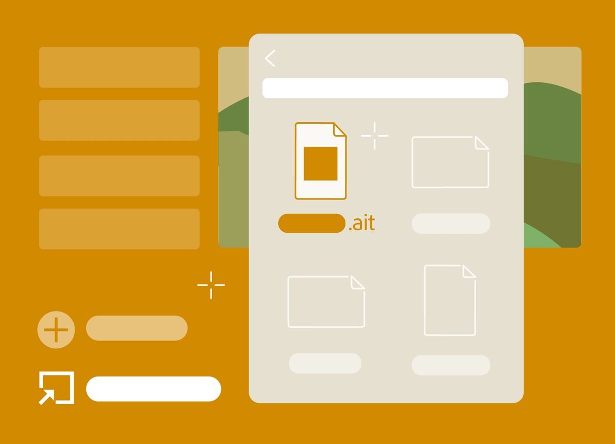 テンプレートファイル（.ait）の利用が可能に