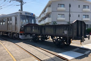 静岡鉄道、砕石運搬貨車トコ1号を中之条町に譲渡 - イベントも開催