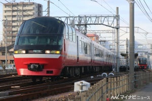名鉄1200系「パノラマsuper」車両、再び中部国際空港駅発着で運転