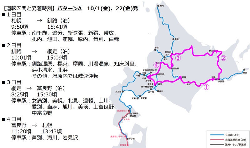 Jr北海道の周遊列車 Hokkaido Love ひとめぐり号 Jal Jtb連携 マイナビニュース