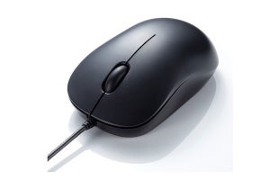 サンワ、USB Type-C接続の静音有線ブルーLEDマウス