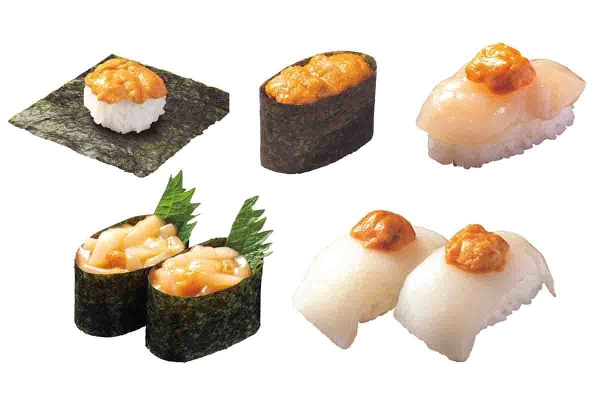 うにつつみ が110円 はま寿司でウニのおすし5種が堪能できる うに祭 マイナビニュース