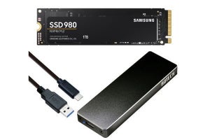 Samsung製M.2 NVMe SSDとAOTECH製外付けSSDケースのセットモデル