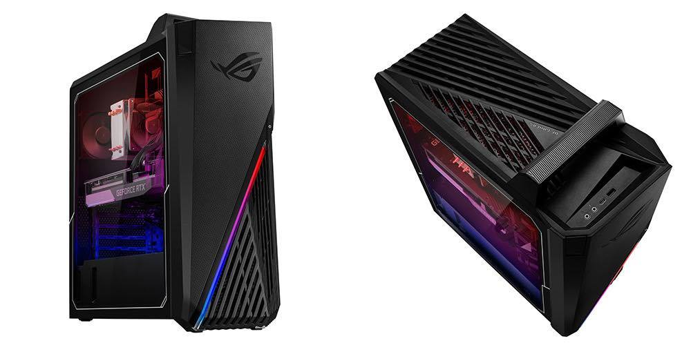 ASUS、ハンドル搭載でLEDライティング機能付きのゲーミングPC | マイナビニュース