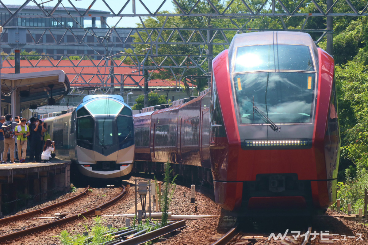 近鉄「ひのとり」試運転で賢島駅へ - 8月末に志摩線入線記念ツアー | マイナビニュース