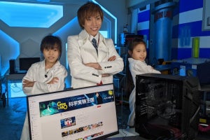 ASUS PC DIYキャンペーンに「元気先生」を起用、親子でパソコンを組み立て
