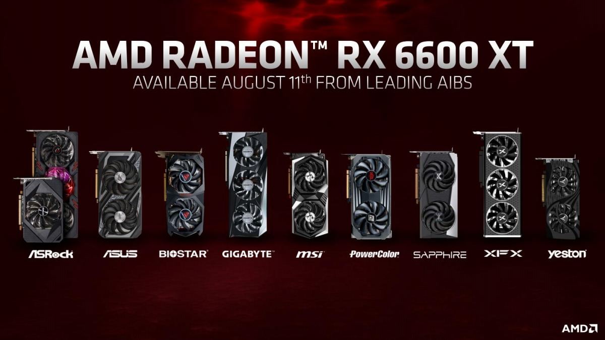 AMD、「Radeon RX 6600 XT」を発表 - RTX 3060対抗、1080pターゲットの
